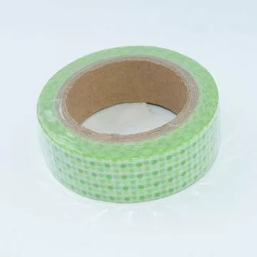 Бумажный скотч "Маленькие точки, зеленые" (MyLovelyHobby)