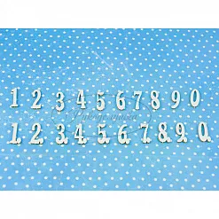 Набор украшений из чипборда "Цифры ретро" (Рукоделушка) Набор украшений из чипборда "Цифры ретро" (Рукоделушка)