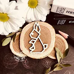 Украшение из чипборда "Проворный заяц" (WoodHome)