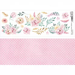 Лист с картинками 10х30 см "Нежность" (ScrapMania)