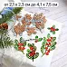 Нож "Новогодняя красота. Веточки брусничные", 4,1х7,5 см (ScrapMania)