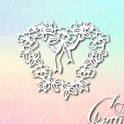 Чипборд "Веночек", 8,9х7,6 см (LeoMammy)