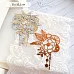 Нож "Цветок с шестеренками и подвесками", 8х10,5 см (ScrapMania)