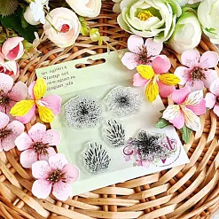 Штамп "Цветочный 3", 3,2 см (AgiArt)