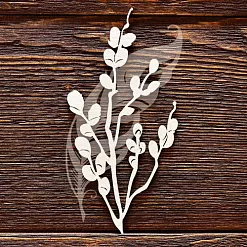 Украшение из чипборда "Веточка вербы" (AL) Украшение из чипборда "Веточка вербы" (AL)