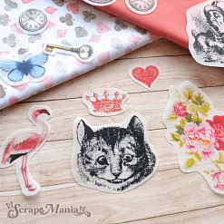 Набор высечек из веллума "Алиса в сказке. Средний" (ScrapMania)