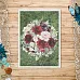 Тканевая карточка "Марсала. Букет" (ScrapMania)