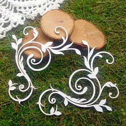 Чипборд "Завитки", 8х9 см (Белый кот) Чипборд "Завитки", 8х9 см (Белый кот)