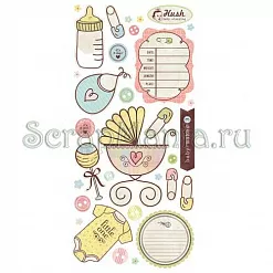 Набор наклеек "Малыши" (Basic Grey)
