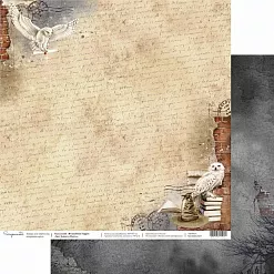 Бумага 30х30 см "Волшебник Гарри. Почта" (Scrapmama)