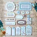 Набор цветного чипборда "Веселый паровозик" (Scrapmania)