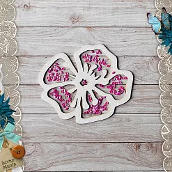 Чипборд "Этника новогодняя. Шейкер цветок большой" (ScrapMania)