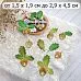 Нож "Листья леса. Желуди", 2,9х4,5 см (ScrapMania)