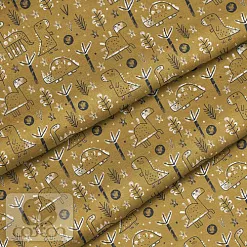 Отрез ткани 79х50 см "Динозавры на коричневом" (Cotton) Отрез ткани 79х50 см "Динозавры на коричневом" (Cotton)