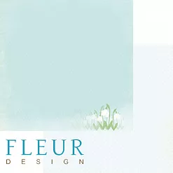 Бумага "Зарисовки весны. Подснежник" (Fleur-design)
