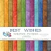 Набор бумаги 30х30 см "Best wishes. Наилучшие пожелания", 12 листов (Польша)
