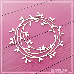 Чипборд "Круглая рамка. Гнездышко" (СкрапМагия)