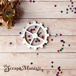 Чипборд "Вечные странники. Шейкер. Шестеренка 1 мини" (ScrapMania)