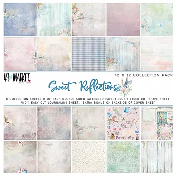 Набор бумаги 15х15 см "Sweet Reflections", 17 листов (49Market)