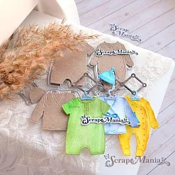 Нож "Детство. Одежда для мальчика", 5,1х6,6 см (ScrapMania)