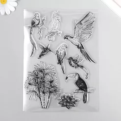 Штамп "Тропические птицы", 15х21 см