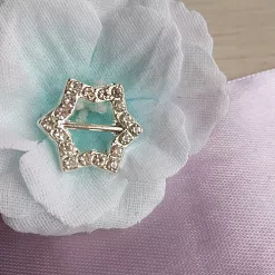 Акриловое украшение со стразами "Пряжка. Звездочка", 2 см, 1 шт Акриловое украшение со стразами "Пряжка. Звездочка", 2 см, 1 шт