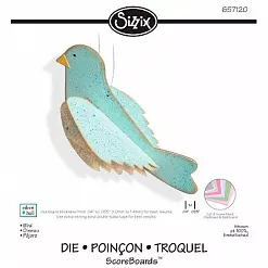 Форма для вырубки "Птичка" (Sizzix)