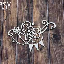 Чипборд "Растяжка и снежинка 2295" (Fantasy) Чипборд "Растяжка и снежинка 2295" (Fantasy)