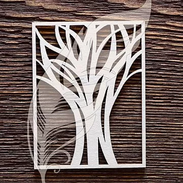Украшение из чипборда "Деревце 2" (ArtLines)