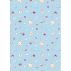 Отрез ткани 50х55 см "Me to you. Детство. Голубой" (Peppy)