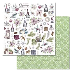 Бумага "Новогодние гномы. Картинки" (ScrapMania)