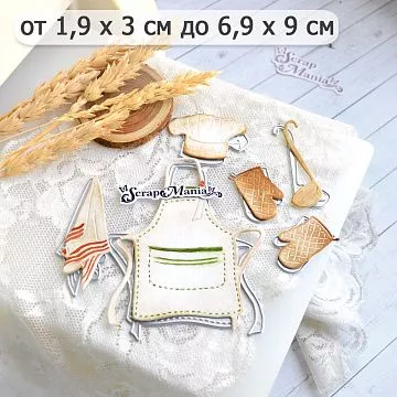 Нож "Рецепты старого буфета. Кухонный текстиль", 6,9х9 см (ScrapMania)