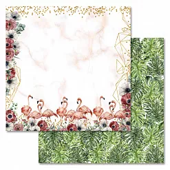 Набор бумаги 30,5х30,5 см "Роскошный фламинго", 12 листов (ScrapMania) Набор бумаги 30,5х30,5 см "Роскошный фламинго", 12 листов (ScrapMania)