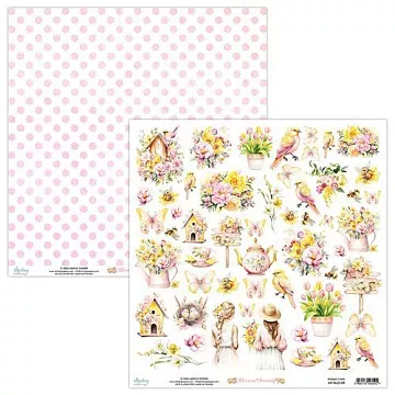 Бумага 30х30 см "Blossom Serenity. Для вырезания" (Mintay)