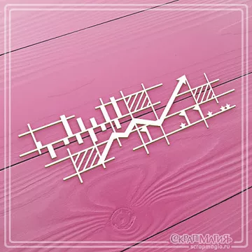 Чипборд "Бизнес. Финансы. Фоновый элемент", 11х3,5 см (СкрапМагия)