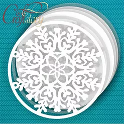 Заготовка для альбома 20х20 см "Снежинка 2" (CraftStory) Заготовка для альбома 20х20 см "Снежинка 2" (CraftStory)