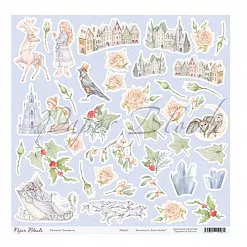 Бумага 30х30 см "Snow Queen. Элементы/Elements" (PaperBlonde) Бумага 30х30 см "Snow Queen. Элементы/Elements" (PaperBlonde)