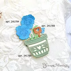 Нож "Цветочные кашпо. Круглые", 3,3х4,9 см (ScrapMania)