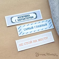 Набор высечек из бумаги "Идеальный мужчина", 25 шт (ScrapMania)
