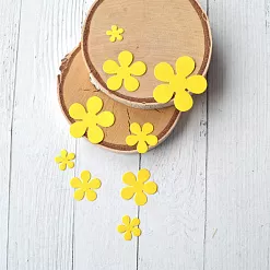 Набор вырубок "Лепестки", цвет желтый (ScrapMania)