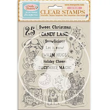 Набор штампов "Candy Christmas", 14х18 см (Stamperia) Набор штампов "Candy Christmas", 14х18 см (Stamperia)