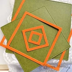 Нож "Квадрат со строчкой. Округлые углы", 12,3х12,3 см (ScrapMania)