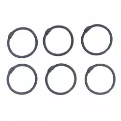 Набор колец для альбома "Темное серебро", 30 мм Набор колец для альбома "Темное серебро", 30 мм