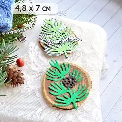 Нож "Ветка кедра с шишкой", 4,8х7 см (ScrapMania) Нож "Ветка кедра с шишкой", 4,8х7 см (ScrapMania)
