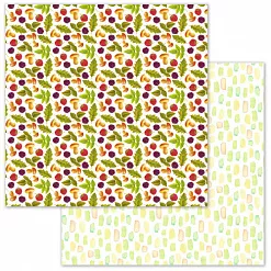 Набор бумаги 30,5х30,5 см "По грибы, по ягоды", 9 листов (ScrapMania)