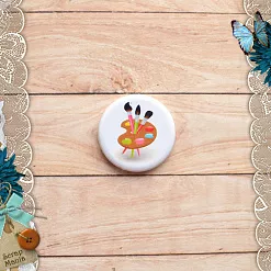 Фишка "Школьная пора. Палитра" (ScrapMania) Фишка "Школьная пора. Палитра" (ScrapMania)