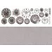 Лист с картинками 10х30 см "Новогодние гномы. Часы" (ScrapMania)