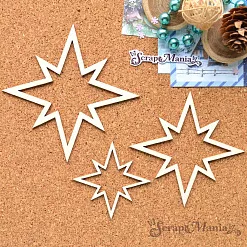 Шейкер "Дачный Новый Год. Звезда остроконечная мини", 5,4х5,4 см (ScrapMania)