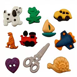 Набор пуговиц "Из чего состоят мальчишки" (Buttons Galore) Набор пуговиц "Из чего состоят мальчишки" (Buttons Galore)