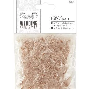 Набор розочек из органзы "Wedding. Золото" (DoCrafts)